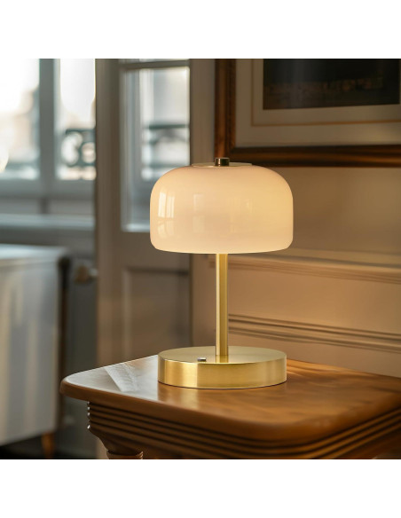 Lámpara de Mesa Inalámbrica PORTRES LED Táctil Oro 3600mAh Lámpara de Mesa Inalámbrica PORTRES LED Táctil Oro 3600mAh