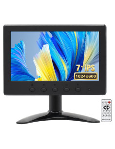 Monitor Pequeño OSCY 7" 1024x600 HDMI VGA AV para PC