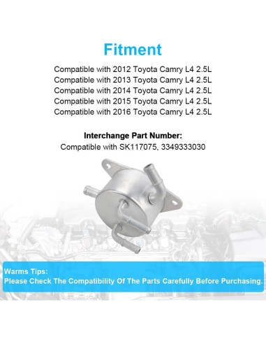 Enfriador de Aceite de Transmisión JDMON para Toyota Camry 2.5L 2012-2016