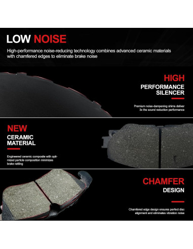 Pastillas de Freno Cerámicas CCTECHMASS para Toyota 2000-2004