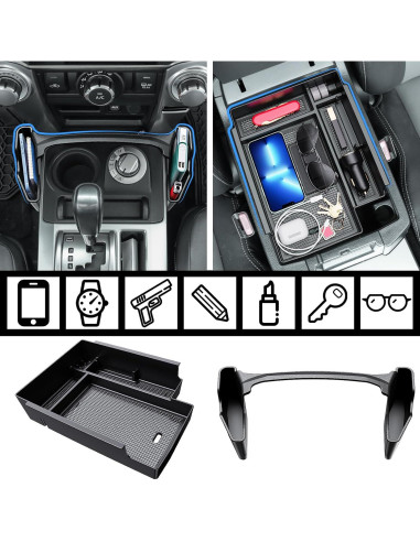 Organizador de Consola Central DIAMOOKY 2PCS para Toyota 4Runner 2010-2024