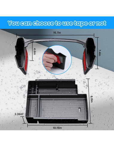 Organizador de Consola Central DIAMOOKY 2PCS para Toyota 4Runner 2010-2024