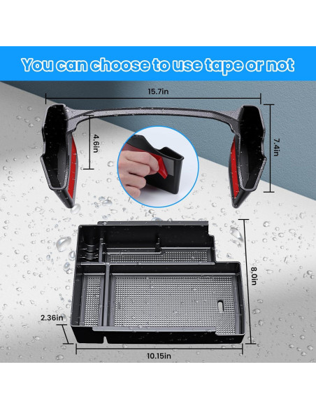 Organizador de Consola Central DIAMOOKY 2PCS para Toyota 4Runner 2010-2024