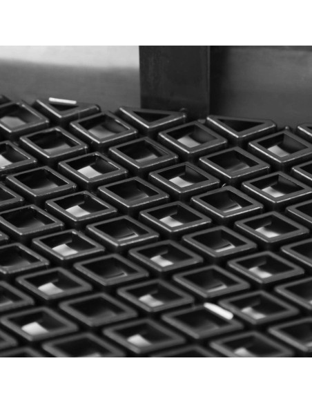 Rejilla delantera malla negra brillante SPEC-D para Toyota Tacoma 2005-2011