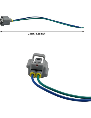 4 Pcs Conector de Luz de Señal Femenino 2 Pines Toyota Lexus
