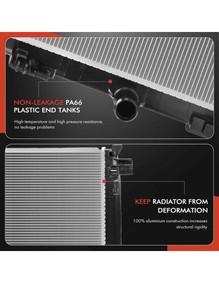 Conjunto Radiador Refrigerante A-Premium para Toyota Corolla 2019-2020