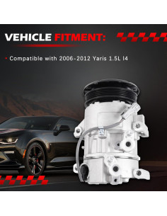Compresor de AC Autodevil para Yaris 1.5L 2006-2012 2