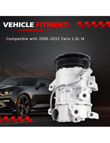 Compresor de AC Autodevil para Yaris 1.5L 2006-2012