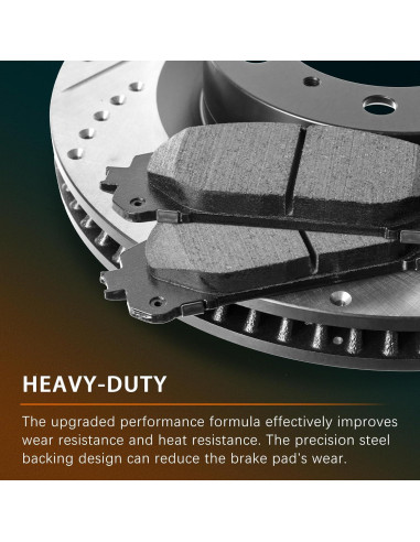 Pastillas de freno de cerámica traseras Mecaniko 1354MK para Toyota