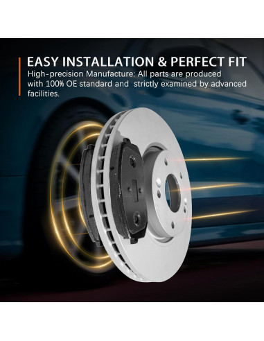 Pastillas de freno de cerámica traseras Mecaniko 1354MK para Toyota