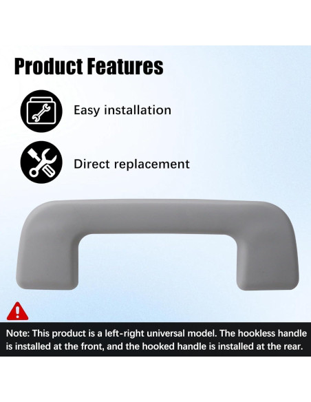 Mango de Tirar Techo Interior Shtuomoland Gris Compatible Toyota