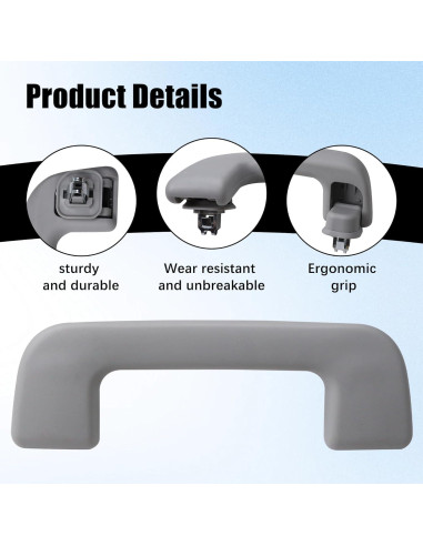 Mango de Tirar Techo Interior Shtuomoland Gris Compatible Toyota