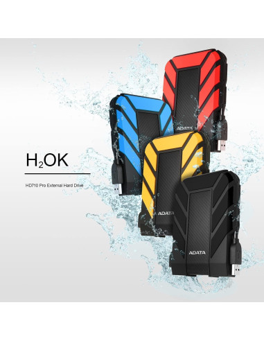 Disco Duro Externo ADATA HD710 Pro 2TB USB 3.1 Resistente Negro