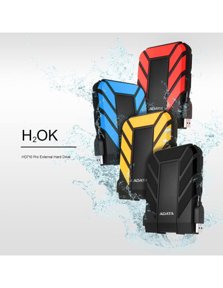 Disco Duro Externo ADATA HD710 Pro 2TB USB 3.1 Resistente Negro
