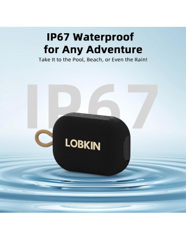 Altavoz Bluetooth Portátil LOBKIN 10W Impermeable IP67 20h