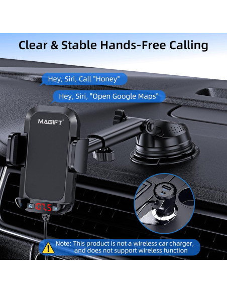 Adaptador de Coche Bluetooth 5.3 Magift A20 Pro 54W HiFi