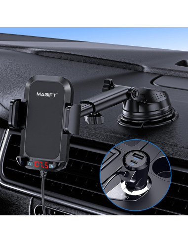 Adaptador de Coche Bluetooth 5.3 Magift A20 Pro 54W HiFi