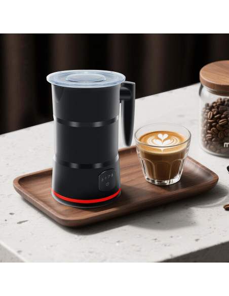 Espumador de Leche Eléctrico Fnerthral NPQ 4 en 1 430ml Negro