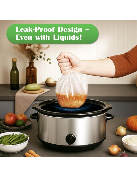 Forros Desechables para Olla de Cocción Lenta Noafocks 40 Pzas