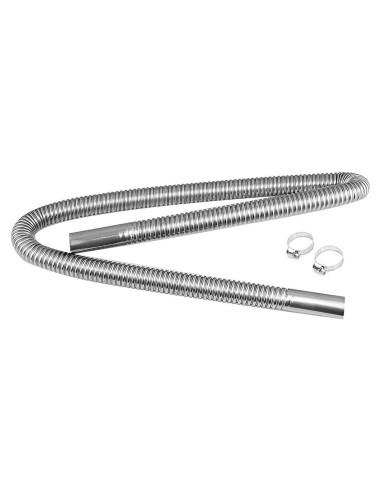 Tubo de Escape Flexible Acero Inoxidable 120cm Moioee