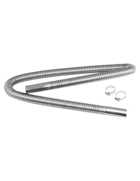 Tubo de Escape Flexible Acero Inoxidable 120cm Moioee