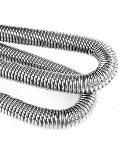 Tubo de Escape Flexible Acero Inoxidable 120cm Moioee