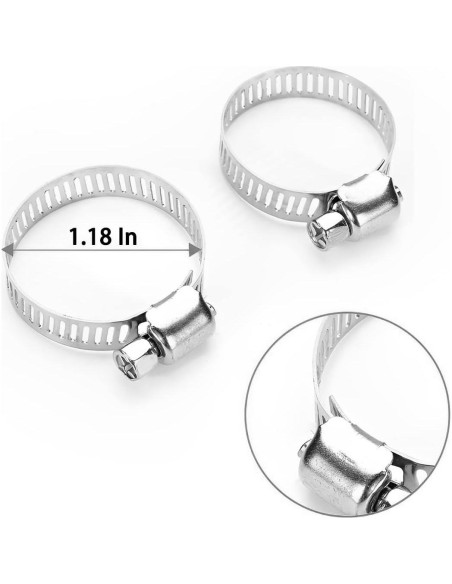 Tubo de Escape Flexible Acero Inoxidable 120cm Moioee