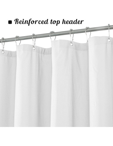 Cortina de Ducha Microfibra Sra. Awesome 180x244 cm Blanca