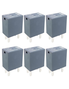 Paquete de 6 Relés Automotrices 12VDC 40A 4-Pin GM Buick Chevrolet