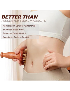 Herramienta Gua Sha de Cobre iunxkmi para Drenaje Linfático 2