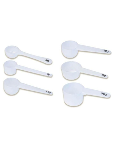 Juego de Cucharas Medidoras de Plástico Extrakt 6 Piezas