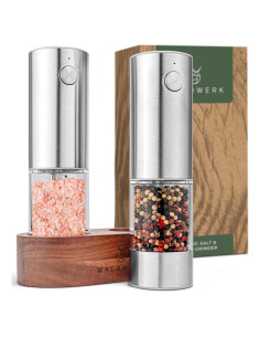 Conjunto Molinillos Eléctricos de Sal y Pimienta WALDWERK