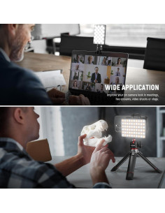 Luz LED NEEWER NL-60AI Recargable 2000mAh con Soporte 2