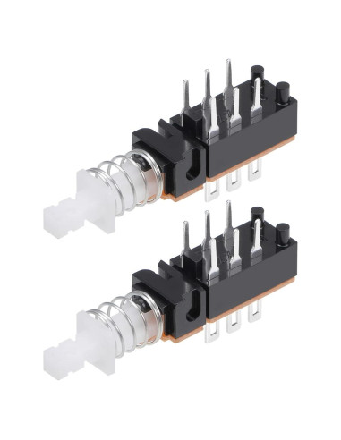 Interruptor DPDT 6 Pines Auto-bloqueante uxcell - 2 Pcs