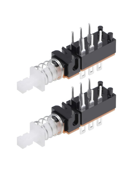 Interruptor DPDT 6 Pines Auto-bloqueante uxcell - 2 Pcs