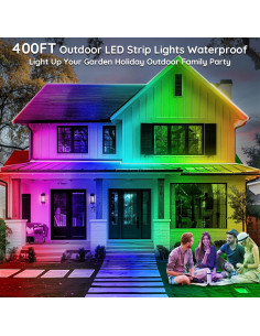 Tira de Luz LED Impermeable 400ft Talkhigh con Control App 2