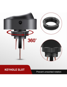 Interruptor Rocker LED Nilight 5Pcs 12V Verde 30A SPST 2