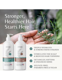 Juego de Champú y Acondicionador Edenika Romero 473 ml Anti-Pérdida 2