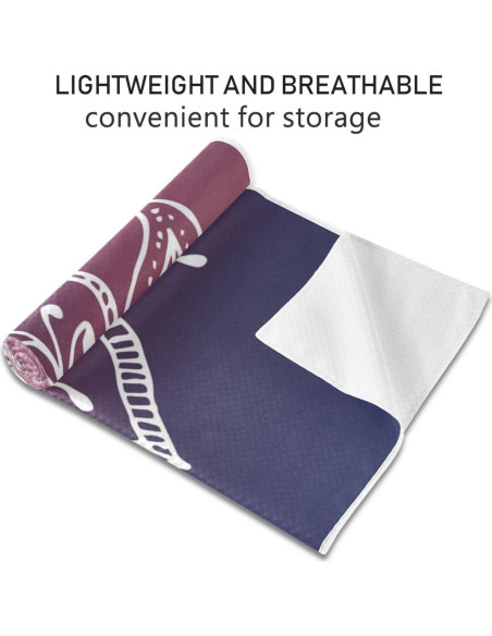 Toalla de Yoga OTVEE Mandala Sol y Luna 185x69cm Antideslizante