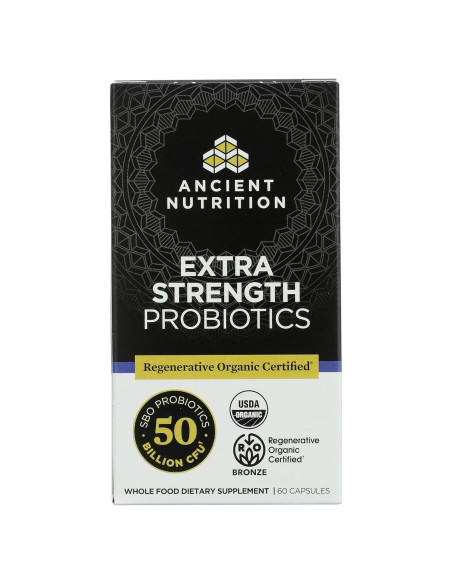 Probióticos Orgánicos Nutrición Antigua 60 Ct - Fuerza Extra