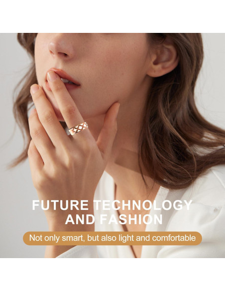 Anillo Inteligente HPLSZCN para Fitness y Sueño, IP68, Oro Rosa