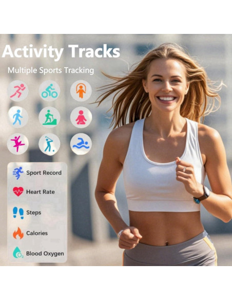 Anillo Inteligente HPLSZCN para Fitness y Sueño, IP68, Oro Rosa