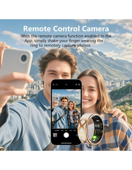 Anillo Inteligente HPLSZCN para Fitness y Sueño, IP68, Oro Rosa