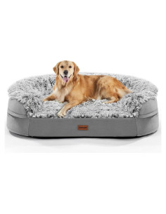 Cama ortopédica para perros iweepet XL 111.8x82.7cm con espuma