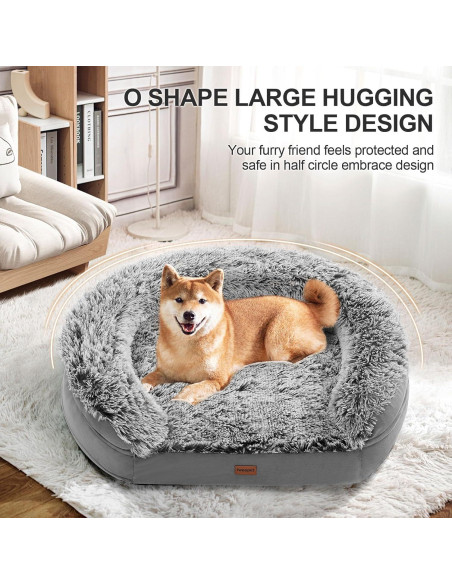 Cama ortopédica para perros iweepet XL 111.8x82.7cm con espuma