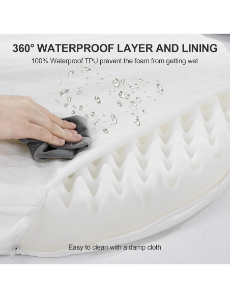 Cama ortopédica para perros iweepet XL 111.8x82.7cm con espuma