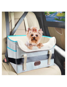 Asiento de coche para perros pequeños Threedokke 41x32x28cm