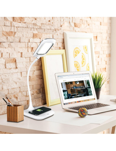 Lámpara de Escritorio LED OttLite Prevention 49.5 cm Carga Inalámbrica