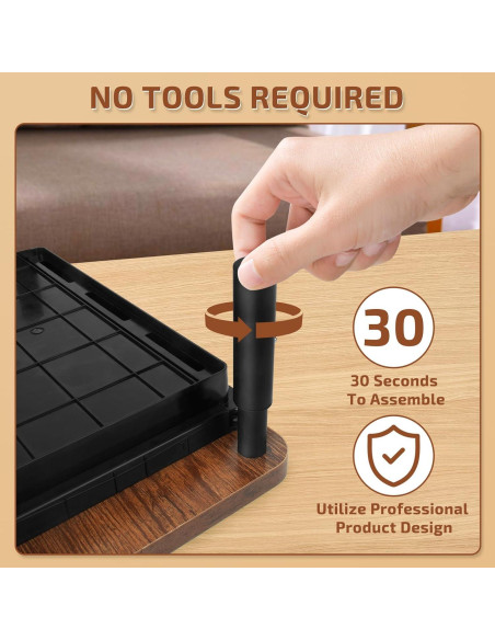 Soporte para Monitor BEHEY de Madera y Metal Ajustable 36.8 cm