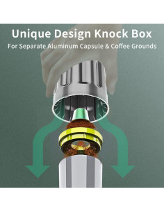 Caja recicladora de cápulas de café CAFEMASY 11.8cm aluminio 2